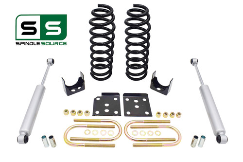 3" / 6" Drop Kit Coil Springs Shackles + Shocks FOR 04 - 08 Ford F-150 V8