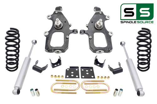 4" / 5" Drop Kit Spindles Flip Kit + Shocks FOR 04 - 08 Ford F-150 2WD V6