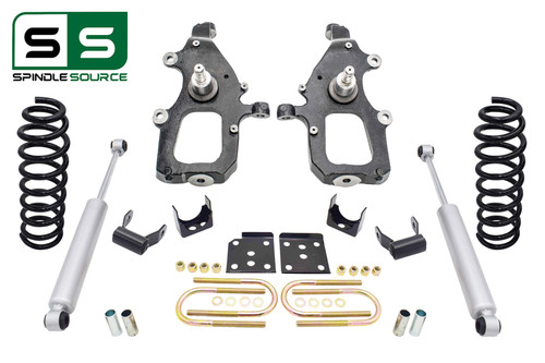 4" / 5" Drop Kit Spindles Flip Kit + Shocks FOR 04 - 08 Ford F-150 2WD V8