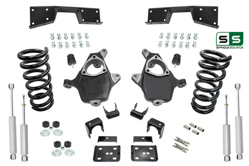 3"/5" Lowering Drop kit + Notch + Shocks FOR 01-06 Silverado/ Sierra 1500 V6