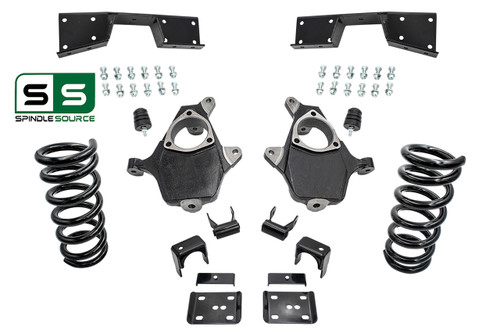3"/5" Lowering Drop kit + C-Notch FOR 01-06 Chevy Silverado/GMC Sierra 1500 V8