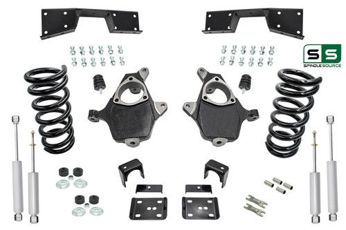3"/6" Lowering Drop kit + Notch + Shocks FOR 01-06 Silverado/ Sierra 1500 V6