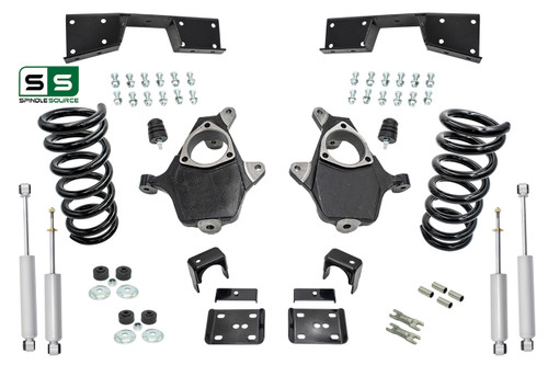 3"/6" Lowering Drop kit + Notch + Shocks FOR 01-06 Silverado/ Sierra 1500 (V8)