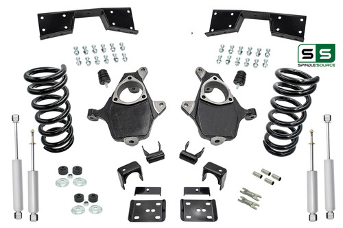 3"/5" Lowering Drop kit + Notch + Shocks FOR 99-00 Silverado/ Sierra 1500 V6
