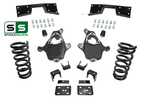 3"/5" Lowering Drop kit + C-Notch FOR 99-00 Chevy Silverado/GMC Sierra 1500 V8