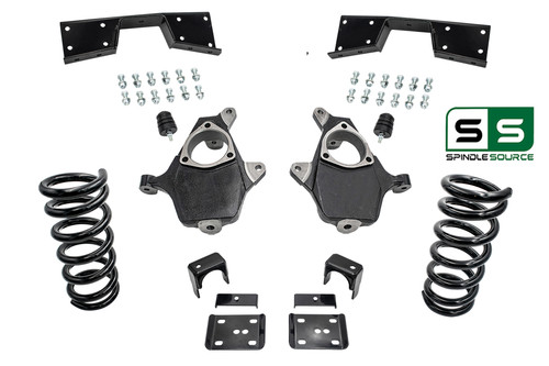 3"/6" Lowering Drop kit + C-Notch FOR 99-00 Chevy Silverado/GMC Sierra 1500 V6