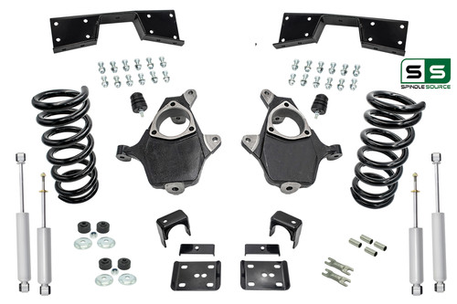 3"/6" Lowering Drop kit + Notch + Shocks FOR 99-00 Silverado/ Sierra 1500 V6