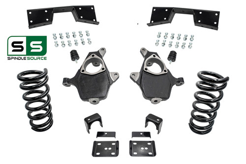 3"/6" Lowering Drop kit + C-Notch FOR 99-00 Chevy Silverado/GMC Sierra 1500 V8