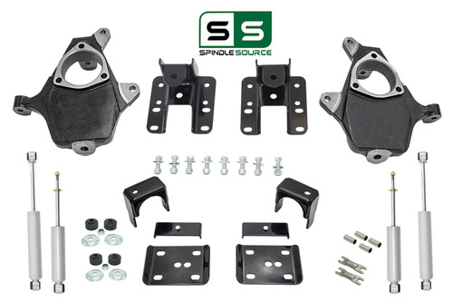 2"/4"-2/5" DROP + SHOCKS FOR 1999 - 2006 Chevy Silverado GMC Sierra LONG BED