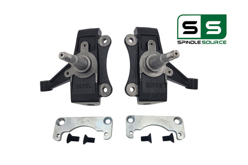 1992-1999 Chevy Tahoe, Suburban C1500, GMC Yukon  2" Drop Spindles 1.25" Thick rotors (No Track Width Change)