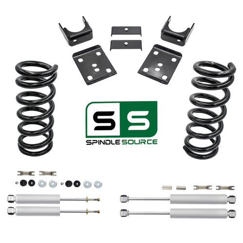 88 - 98 C1500 3" / 6" Coil Drop Kit + Shocks (V6)