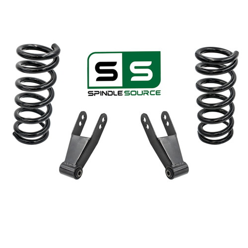 1988 - 1998 Chevrolet GMC C1500 V6 2"/1"-2" Drop Kit Coils Shackles