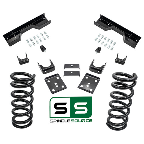 1988-1998 Chevy GMC C1500 V6 3"/5" Lowering Kit STD CAB & EXT CAB + NOTCH