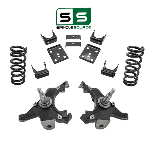 88 - 98 C1500 3" / 5" Spindle + Coil Drop Kit (V6)
