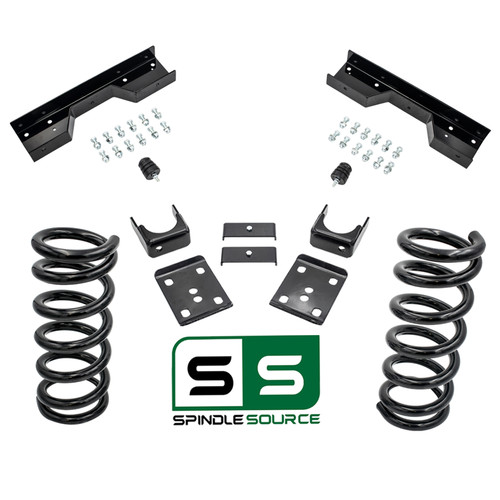 88 - 98 C1500 3" / 6" Coil Drop Kit (V6) + C-Notch