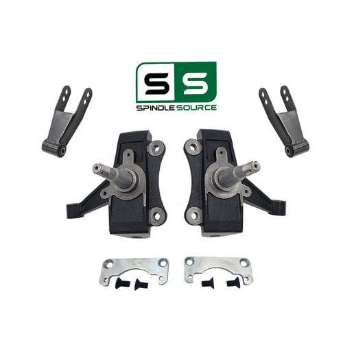 2/1-2 No Track Width Drop Kit FOR 88-91 Chevy GMC C1500 Std Cab 1" Rotors 2WD