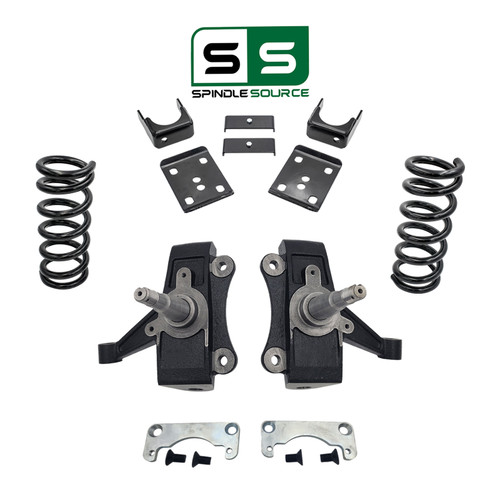 4/6 No Track Width Drop Kit FOR 88-91 Chevy GMC C1500 Std Cab 1" Rotors 2WD V6