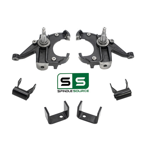 3/4 Spindle Drop Lowering Kit FOR 73-87 Chevy GMC C10 C15 1" Rotors 2WD