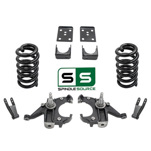 6/7-8 Spindle Drop Lowering Kit FOR 73-87 Chevy GMC C10 C15 1.25" Rotors 2WD