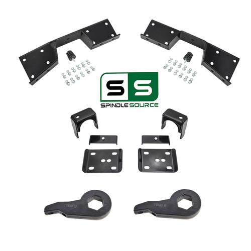 3"/6" Drop Lowering Kit + C-Notch FOR 99-00 Chevy Silverado GMC Sierra 1500 4WD