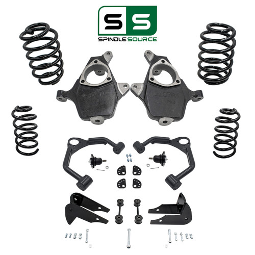 4"/5" Spindle Coil Arm Drop Kit FOR 07-14 Chevy Tahoe GMC Yukon Escalade