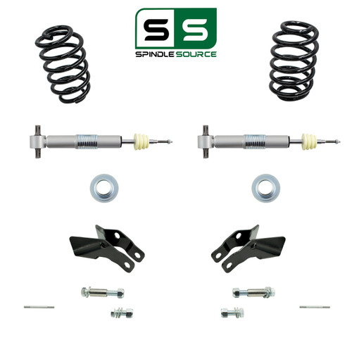 1-2"/4" Adjustable Strut Drop Kit + Extenders + Air Rods FOR 07-14 Tahoe Yukon