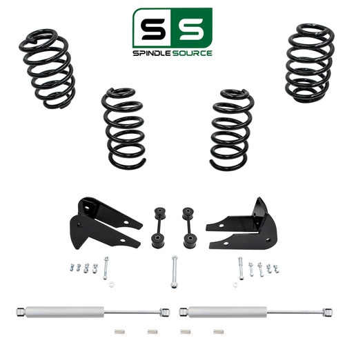 3"/5" Front & Rear Coil Lowering Kit with Shocks FOR 07-14 Tahoe Yukon Escalade