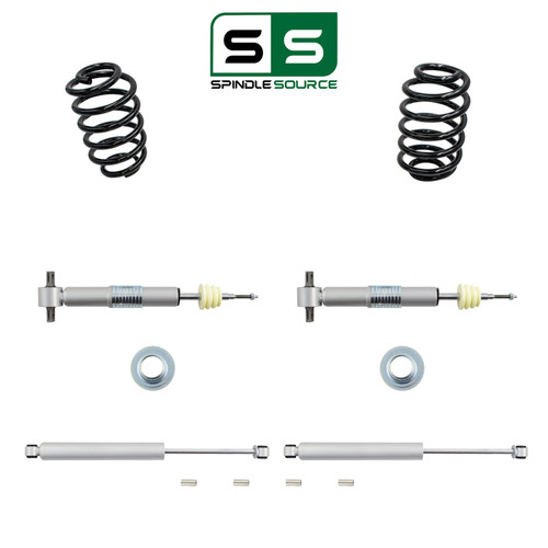 1-2"/2" Adjustable Strut Drop Kit + Rear Shocks FOR 07-14 GM SUV