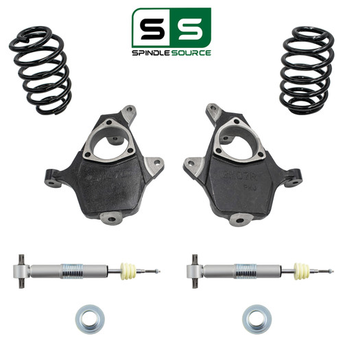 3–4"/3" Spindle Strut Drop Kit without Sensor Rods FOR 07-14 Chevy GMC SUV