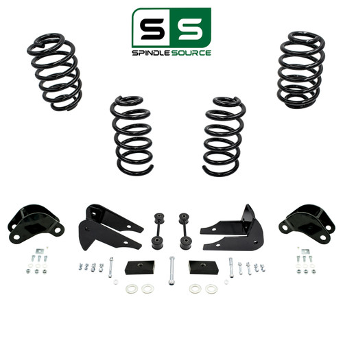 3"/5" Coil Lowering Kit + Rear Extenders FOR 07-14 Chevy Tahoe GMC Yukon