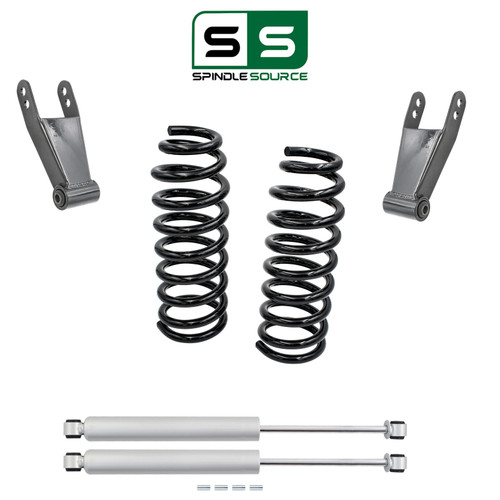 2/2-3 Drop Kit Coils + Shackles + Shocks for 2009-2014 Ford F-150 V6 2WD