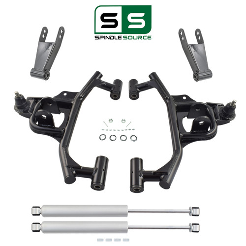 3" / 2-3" Drop Control Arm + Shackles + Rear Shocks FITS 09-14 Ford F-150 2WD
