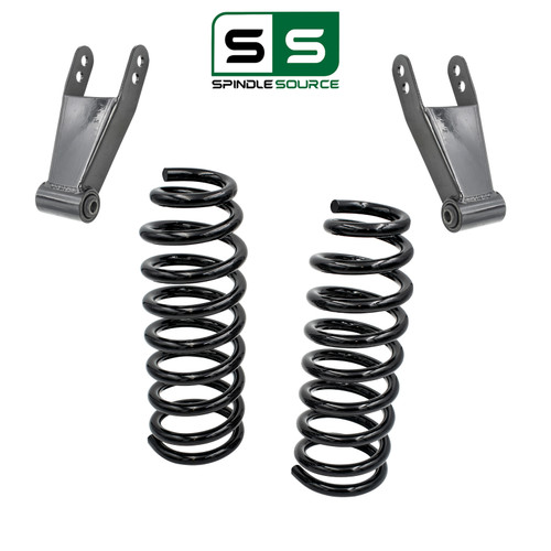 2" / 2"  Drop Lowering Kit Coils Shackles Fits 15-20 Ford F-150 F150