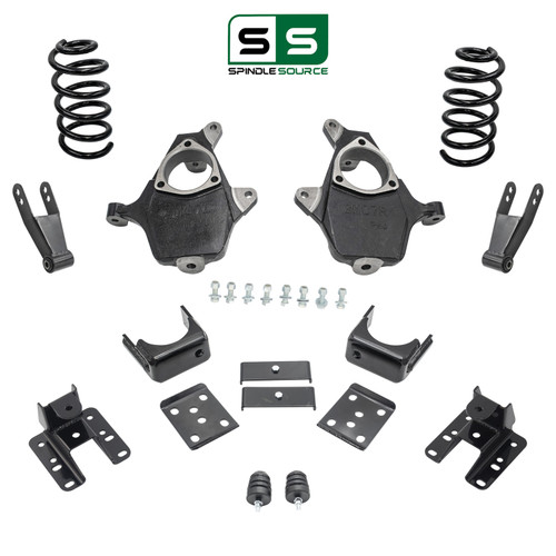 3/3-4 Spindle Coil Drop Kit 07-13 Chevy Silverado GMC Sierra 1500 V8