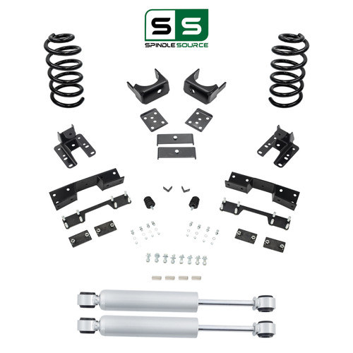 2/5-6 Coil Drop Kit Shocks Notch 14-16 Silverado Sierra V8