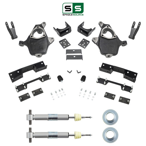 2.5-4/8-9 Spindle Strut Drop Kit Notch 14-16 Silverado Sierra
