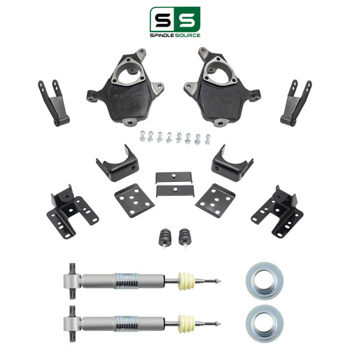 2.5-4/3-4 Spindle Strut Drop Kit 07-13 Silverado Sierra
