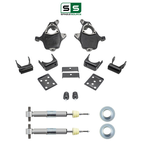 2.5-4/6 Spindle Strut Drop Kit 07-13 Silverado Sierra