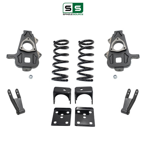 5"/4"-5" Spindle Coil Drop Lowering Kit FOR 02-08 Dodge Ram 1500 2WD RWD V8