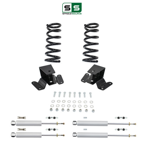 3/2 Coils Lowering Kit with Front and Rear Shocks for 1997-2003 Ford F-150 2WD V8