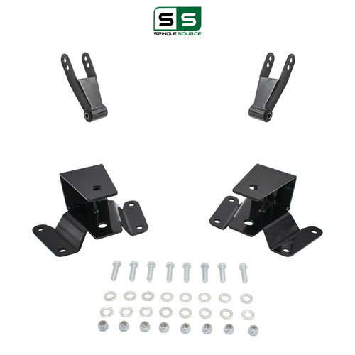 3-4-inch Rear Lowering Hangers and Shackles for 1997-2003 Ford F-150 2WD