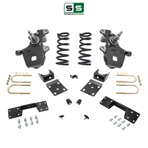 4/6 Spindles + coils Lowering Kit and C-Notch for 1997-2003 Ford F-150 2WD V8