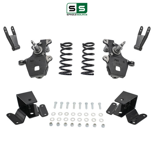 4/3-4 Spindles + coils Lowering Kit for 1997-2003 Ford F-150 2WD V6