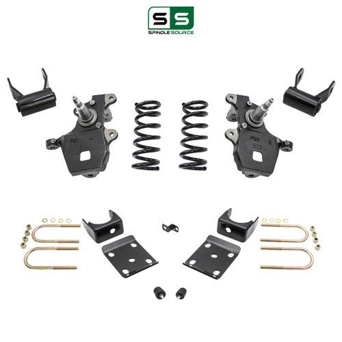 5/5 Spindles + coils Lowering Kit for 1997-2003 Ford F-150 2WD V8