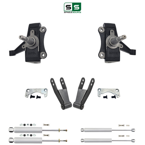 2/1-2 NTW Spindle Drop Kit 95-99 Tahoe 95-97 GMC Yukon 2-Door 2WD 5.7L V8 Shocks