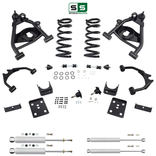 4/6 Control Arm Coil Drop Kit 95-99 Chevy Tahoe 95-97 Yukon 2-Door 2WD V8 Shocks