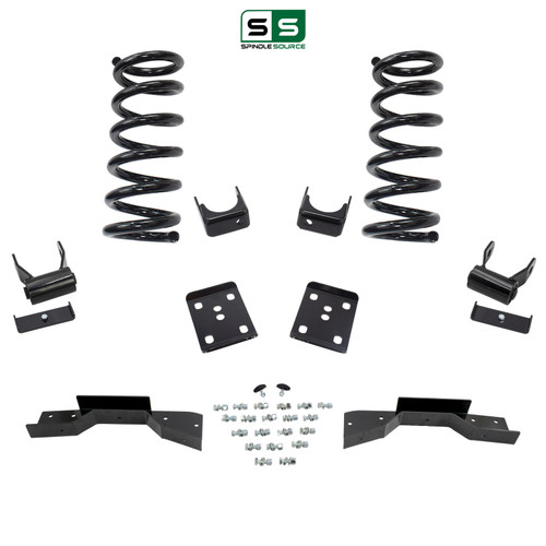 3/5 Coil Drop Lowering Kit 95-99 Chevy Tahoe 95-97 GMC Yukon 2WD 5.7L V8 C-Notch
