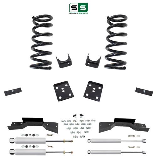 3/6 Coil Drop Kit 95-99 Chevy Tahoe 95-97 GMC Yukon 2-Door 2WD V8 Shocks C-Notch