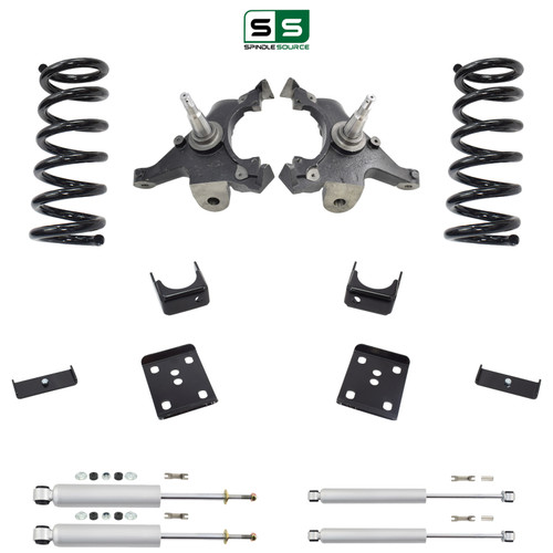 5/6 Spindle Coil Drop Kit 95-99 Chevy Tahoe 95-97 GMC Yukon 2-Door 2WD V8 Shocks