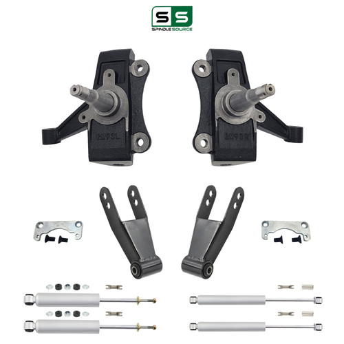 2/1-2 NTW Spindle Drop Kit 95-99 Chevy Tahoe GMC Yukon 4-Door 2WD 5.7L V8 Shocks